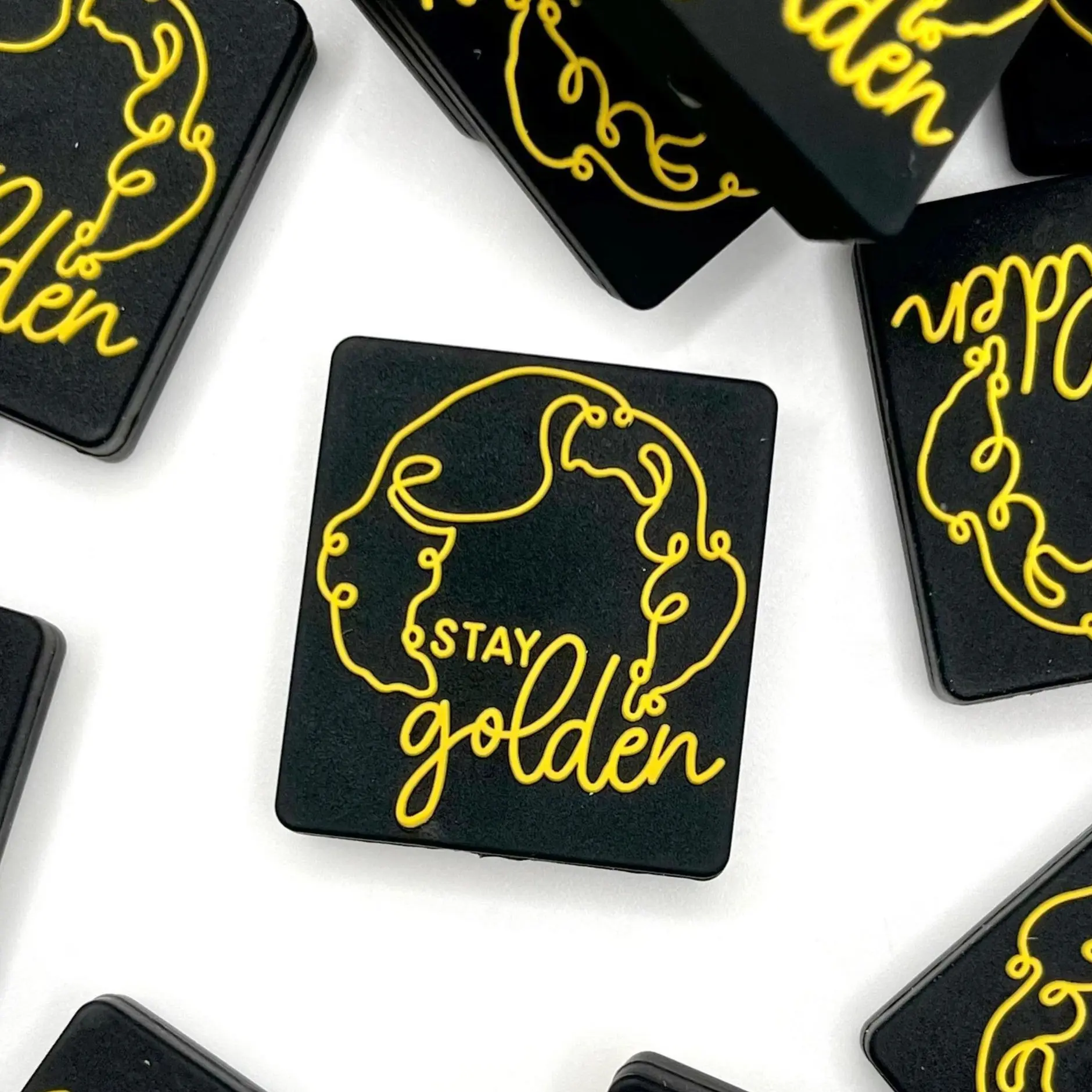 1pc Stay Golden 2.0 Silicone Focal Beads - Golden Girls Beading & Crafting Supplies DIY Beaded Accessories