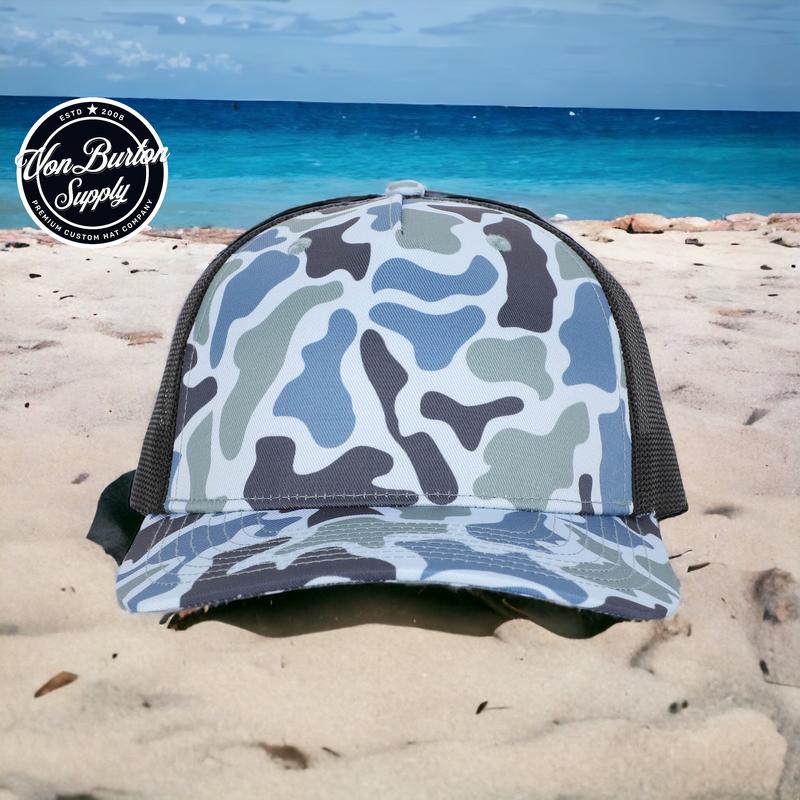 Old School Saltwater Duck Camo Trucker Hat