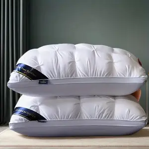 Luxury Hotel Quality Pillow, Deep Sleep Neck Support, High Density Non-Sagging, All-Season Use, Satin Cover, Hand Wash & Vacuum Packaged