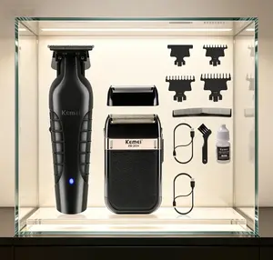 KEMEI Hair Trimmer for Men Professional & Waterproof Foil Shaver with Replaceable Foil Mesh