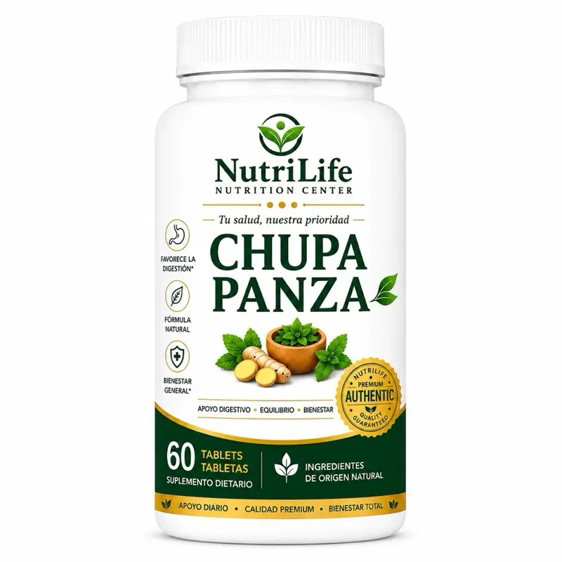 Chupa Panza Natural Intestinal Dietary Herbal Supplements - Daily Digestive Capsules with Natural Ingredients, Digestive Health Support, Constipation Control