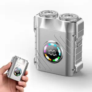 LINKEVAP Traveller Mini Electric Beard Shaver, Waterproof & Comfortable Double-Ring Magnetic Cutter, One-Button Long Lasting for Travel & Daily Use, 2025 New Beard Shaver