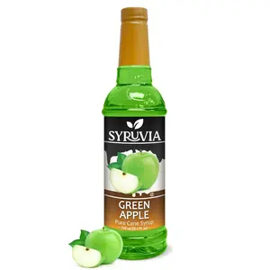 Syruvia Green Apple Syrup - Premium Flavoring for Tea, Italian Sodas, Desserts, Ice Cream, Cocktails & Mocktails - Kosher, Gluten Free - 25.4 fl oz.