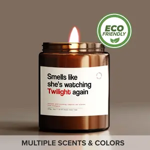 Twilight Candle Gift, Smells Like Jacob Soy Candle, Funny Handmade Twilight Candle for Fans, Funny Candle Gift