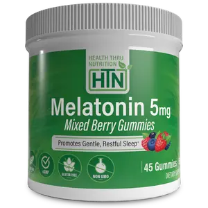 Health Thru Nutrition Melatonin Gummies – 5mg Mixed Berry 45 Count | Natural Sleep Support & Relaxation