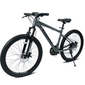 26 Inch All-Terrain Mountain Bike with Disc Brakes 21-Speed Drivetrain Durable Carbon Steel Frame Front Suspension Ideal for Men Women Trail Riding Touring