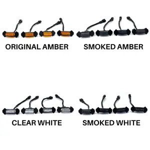 Car Accessories, 4PCS LED Front Grille Raptor Lights With Fuse & Wiring Harness, Compatible With 2016 2017 2018 2019 ToyotaTacoma TRD Pro Grilles