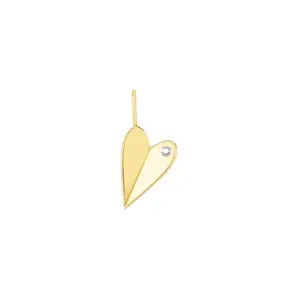 Folded Heart Charm