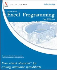USED-Excel Programming: Your visual blueprint for creating interactive spreadsheets by Denise Etheridge (Paperback)
