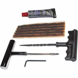 Plews Edelmann TRFL15282 Tire Repair Kit, Plug-Style String Insert Set with 15 Truck Inserts, Automotive Car Repair Cement Tool