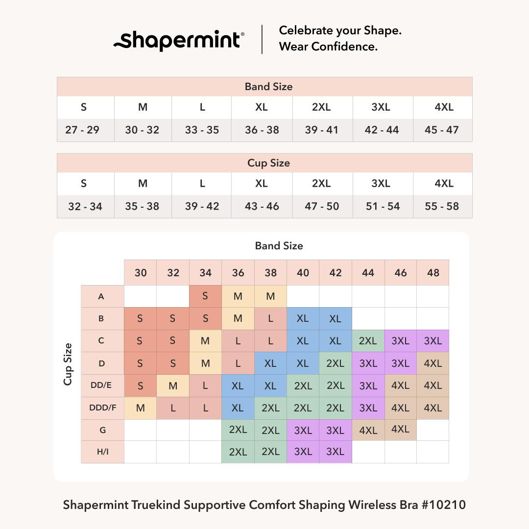 Shapermint Supportive Comfort Shaping Wireless Bra with Adjustable Straps & Soft Foam Cups