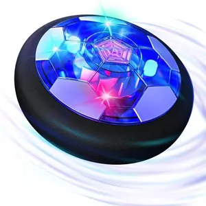 Kids Hover Soccer Ball Toy with Foam Bumper and Colorful LED Lights, Aerodynamic Floating Design, Suitable for Boys and Girls Aged 3-12 for Indoor Sports Games