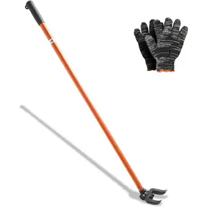 VEVOR Pallet Buster Tool with 44 Carbon Steel Handle, Adjustable Head, Wrecking Bar for Deck Board Removal, Prying up Decking, Busting Pallets Effortless Nail/Screw PullingVEVOR Super Brand Day