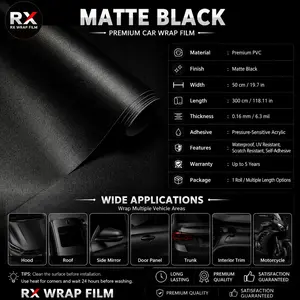 50cm X 300cm Super Flash Vinyl Film, Self-Adhesive Car Sticker, Air Release Technology, DIY Application, No Bubbles, for Cars, Trucks, Motorcycles, Boats, Rvs, Planes
