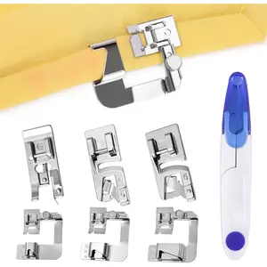 6 count Sewing Machine Presser Foot Set Narrow Rolled Hemming Foot Kit for  Low Shank Snap-   Janome Sewing Machine