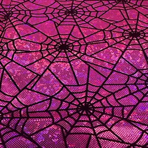 Spider Flocked 4 Way Stretch Nylon Spandex Fabric| Spandex Palace