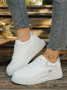 Women's Platform White Sneakers Sports Shoes for Women Casual Sports Breathable Lightweight Footwear