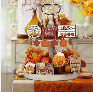 Turkey Centerpiece 6 Inch Fall Thanksgiving Party Decorations Festive Table Setting for Indoor Outdoor Gatherings Ornaments Multicolor