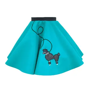Teal Handmade 50's Poodle Skirt Costume for Kids - '50s Poodle Skirt Outfit Retro