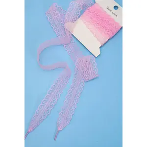 Chantilly Lace Ribbon Bow Pair Shoe Laces
