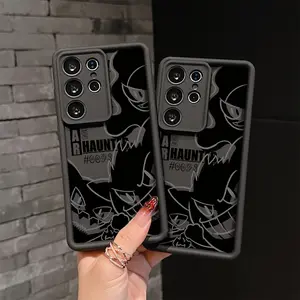 Cartoon Anime Villain Monster G-Gengars Phone Case for Samsung Galaxy S25, S24, S23, S22, S21, S20 FE Ultra Plus 4G/5G - Shockproof Soft TPU Back Cover