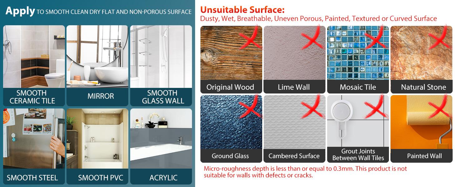 TAILI Fogless Shower Mirror, Anti-Fog with Razor Holder, Suction Shaving Mirror with Storage Tray, Rust-Proof, Shatterproof, Removable for Bathroom, Shower Accessories, Black