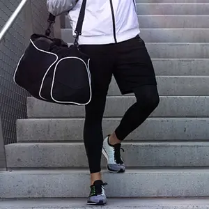 Aolesy Men's 2 in 1 Running Pants, Gym Workout Compression Pants for Men Training Athletic Pants