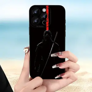 A new fun and stylish knight-themed frosted black phone case. Angel eyes, simple and unique, trendy and suitable for both men and women, compatible with iPhone 17/16/15/14/13/12/11/XS/XR/X/7/8 Plus/Pro/Max/Mini series
