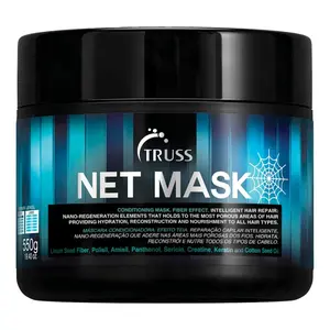 TRUSS Net Deep Conditioning Hair Mask for Damaged Hair - 19.4 Oz - Formulated with Nano-Regeneration for Protein Replenishment Hydration & Shine - Reduces Frizz Defines Curls & Restores Elasticity - Haircare