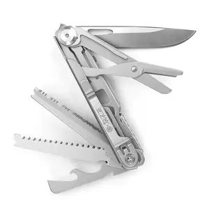 Wetactics Tools MT-17 10-in-1 Multitool，Multipurpose Bottle Opener, Outdoor Camping Saw, Serrated Knife, Car Emergency Tool, Pocket EDC"