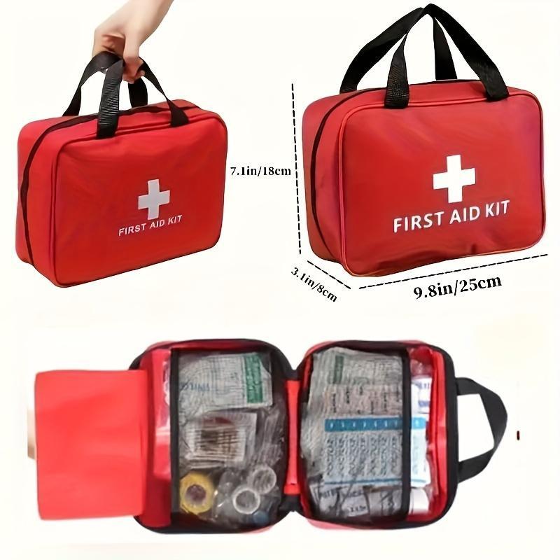 Outdoor First Aid Kit Set, Camping Essentials, Self-Care, Hunting Hiking Camp Portable Bag, Multi-Purpose Emergency Supplies, Medical Accessories