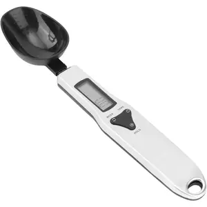 Digital Measuring Spoon Scale, 0.1-500g  Kitchen  Weighing Spoon Scale Detachable  Gram Measuring Spoons with LCD Display Weighable Units g/oz/gn/ct