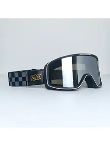Latest men's motorcycle goggles, Outdoor riding goggles, adjustable windproof skiing goggles, TPU material, windproof and dustproof safety protection, off-road sunglasses