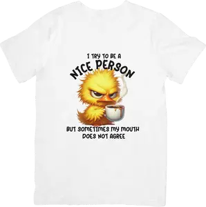 Mad Chick Crew Neck T-Shirt - Soft Breathable Fabric for Everyday Wear Comfortable Fit Casual Style Simple Chic Design