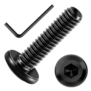 20 count 1/4 , 1/4-20 x 1 Flat  Hex Socket  Cap Screw , 1/4 Screws 304 Stainless Steel Furniture Screws Full Thread, Black Oxide & Hex Spanner by