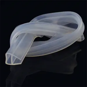 78.74 Inch H/f/u Type Sealing Strip for 8mm Glass Door, Shower Stall Windproof Seal, Office Balcony Window Sealing Tape, No Glue Needed