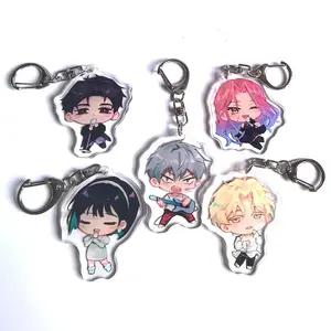 Cartoon ALIEN STAGE IVAN & TILL Dangle-dangle Keychain Acrylic Chain for Pants Woman Key Ring Men Pendant Girls Jewelry llavero