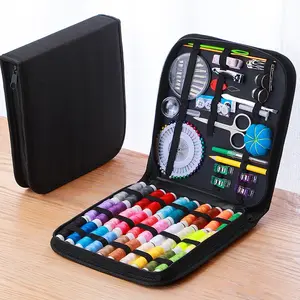 131-Piece Multi-Functional Sewing Kit, Portable Mini Travel Emergency Sewing Tool Set, Includes Accessories, Multiple Colors