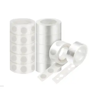 Balloon Arch Kit – Clear Balloon Tape Strips & Glue Dot Rolls for Party Decorations – 10 Rolls Each, 160ft Tape, 1000 Dots