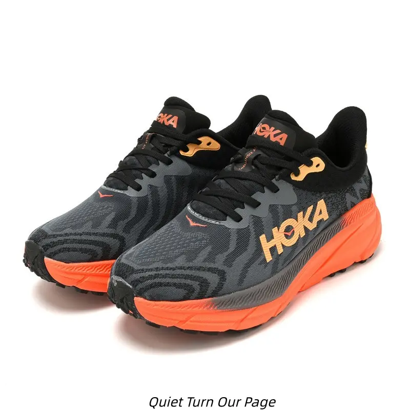 Unisex Dark Gray Camo Mesh Ultra Thick Cushion Trail Running Shoes Lightweight Breathable Shock Absorb Marathon Trainer Sneakers Bright Orange Rugged Anti Slip Outsole Outdoor Hiking Athletic Footwear