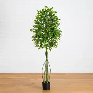 6.5' UV Resistant Artificial Ficus Tree (Indoor/Outdoor)