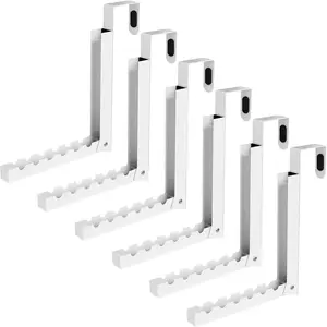 6-Pack Over The Door Hanger - Folding Clothes Drying Rack & Folding  Coat Rack, Space-Saving Towel Organizer for Bathroom, Bedroom & Laundry Room