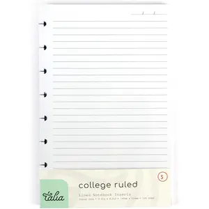 Talia Discbound College Ruled Refill