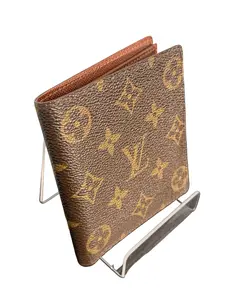Pre-owned Louis Vuitton canvas Small Leather Goods Brown Monogram Marco Small Leather Wallet