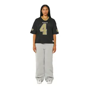 Unisex You Matter Football Jersey Shirt, Black-Gold Football Shirt, Professional Sports Clothing for Sports & Outdoor Use