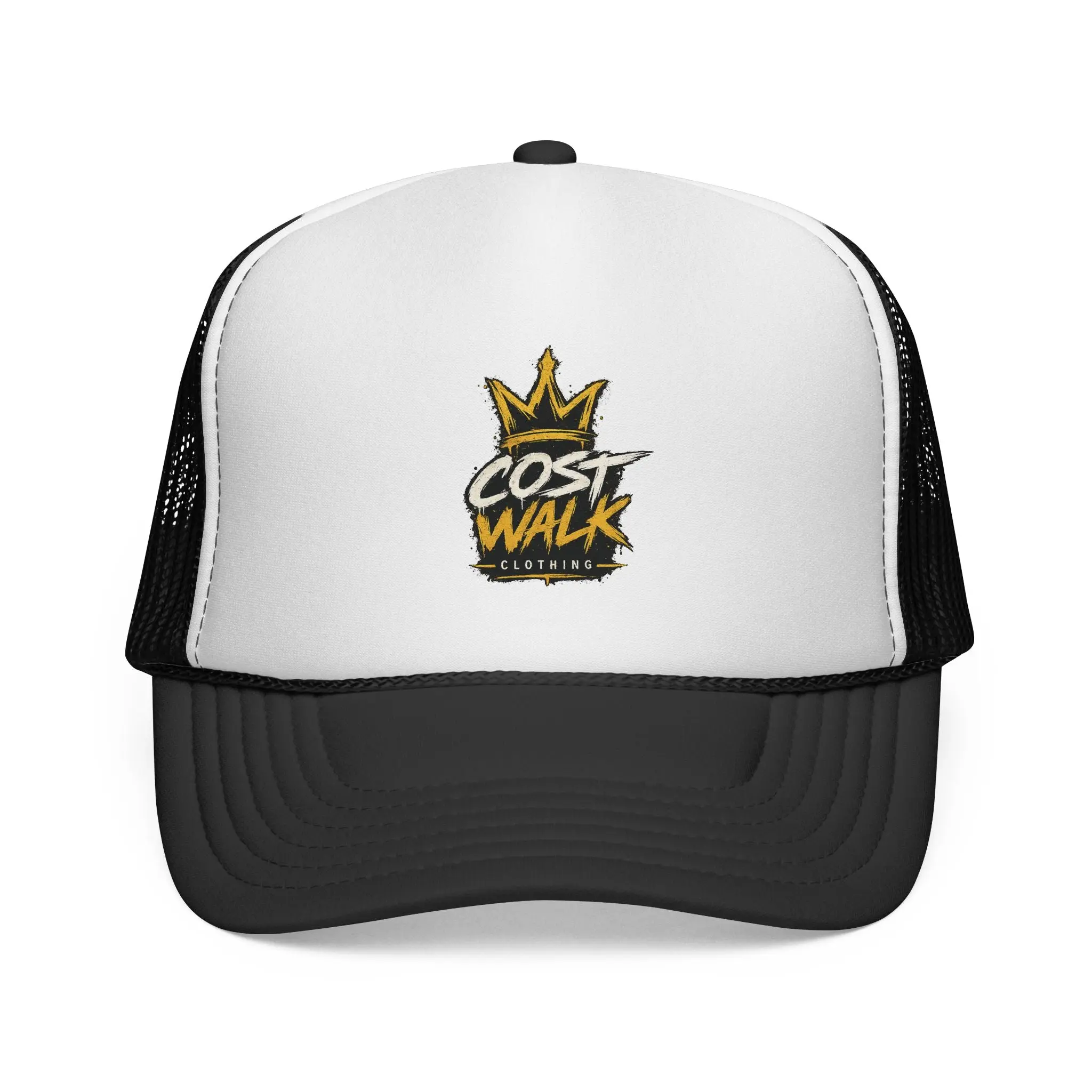 Cost Walk Trucker Cap — Crown Logo Mesh Baseball Hat