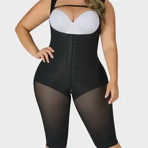 Knee-length faja with back coverage and wide straps