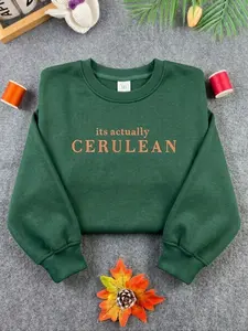 "Special 'Cerulean' Sweatshirt – The Ideal Gift for Fall, Embroidered Sweatshirt"
