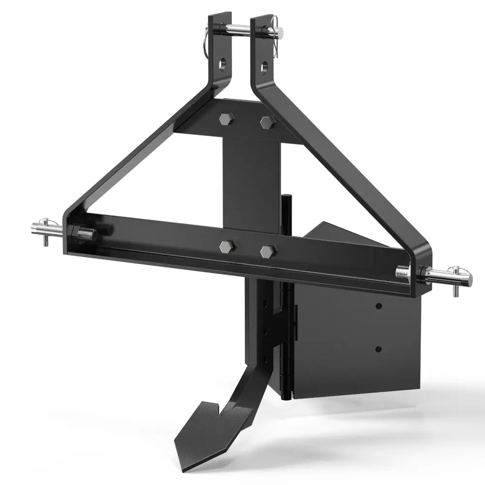 Gaomon Heavy Duty Metal Middle Buster Plow, Category 1 3-Point Quick Hitch Tractor Attachment, 28.2 in Width, 30.9 in Length, for Farmland & Greenhouses Soil Adaptability