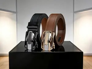 【2pcs】Men’s leather automatic belt with an adjustable car-style automatic buckle—durable and blending casual and formal styles, suitable for various occasions — a great gift for Valentine’s Day and Father’s Day.